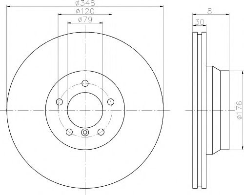 Disc frana BMW 7 (E65, E66, E67) (2001 - 2009) TEXTAR 92122905