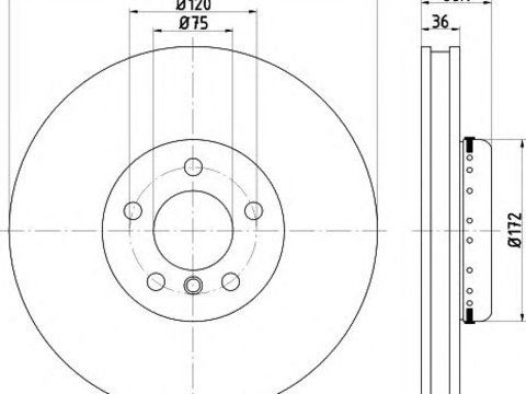 Disc frana BMW 7 (F01, F02, F03, F04) - Cod intern: W20270324 - LIVRARE DIN STOC in 24 ore!!!