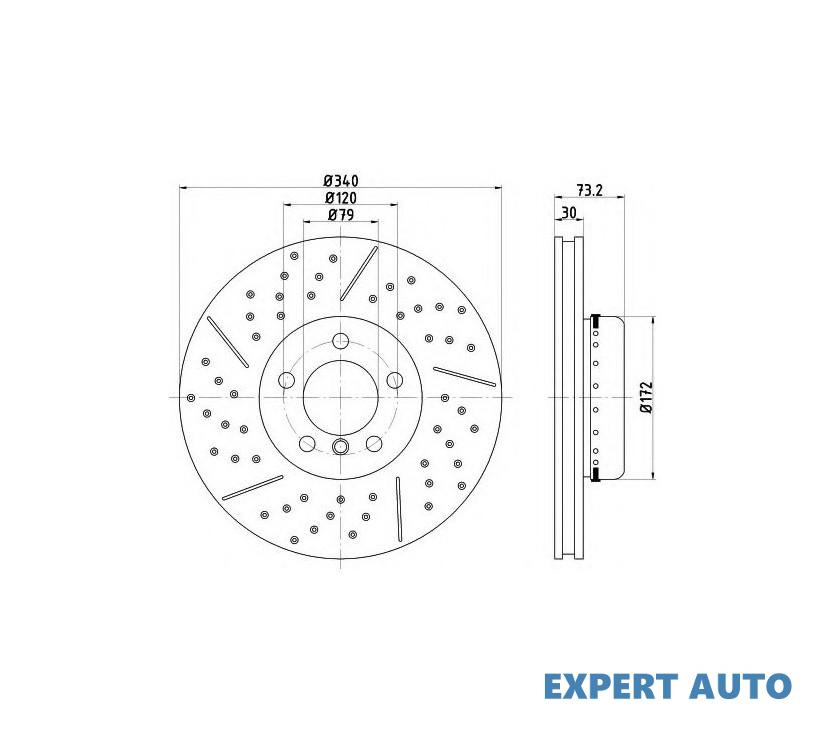 Disc frana BMW BMW 1 (F21) 2011-2016 #8 34106797602