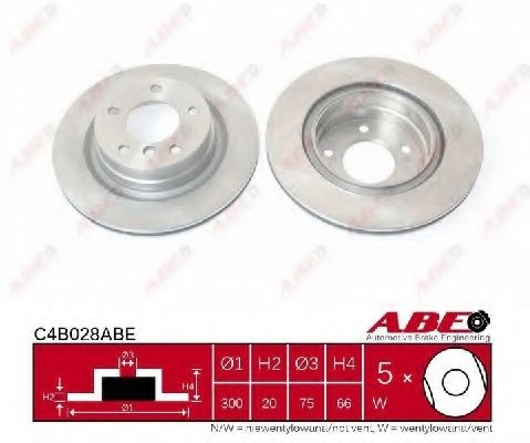 Disc frana BMW Seria 1 (E87) (2003 - 2013) ABE C4B028ABE piesa NOUA
