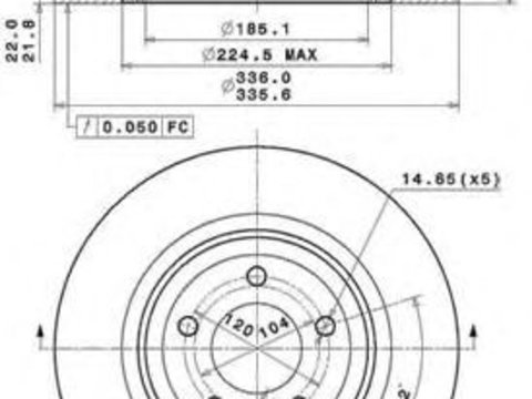 Disc frana BMW Seria 3 (E90) (2005 - 2011) BREMBO 09.A270.11 piesa NOUA