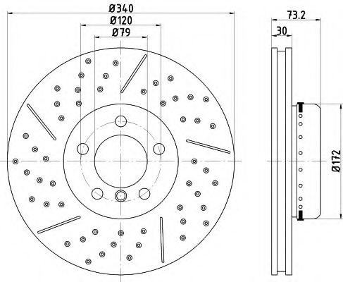 Disc frana BMW Seria 3 (F30, F35, F80) (2011 - 201