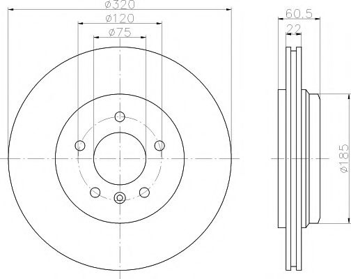 Disc frana BMW Seria 3 Touring (E46) (1999 - 2005) Textar 92107003