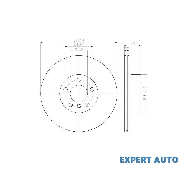 Disc frana BMW X3 (F25) 2010-2016 #2 0986479727