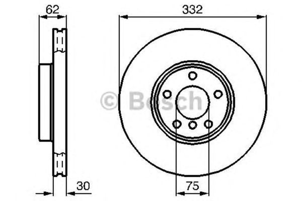 Disc frana BMW X5 E53 BOSCH 0986478974