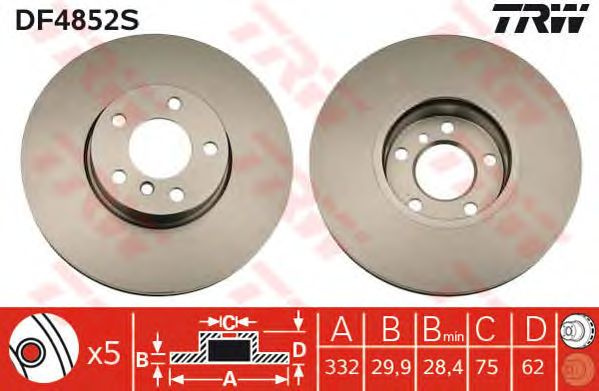 Disc frana BMW X6 (E71, E72) - Cod intern: W20009743 - LIVRARE DIN STOC in 24 ore!!!