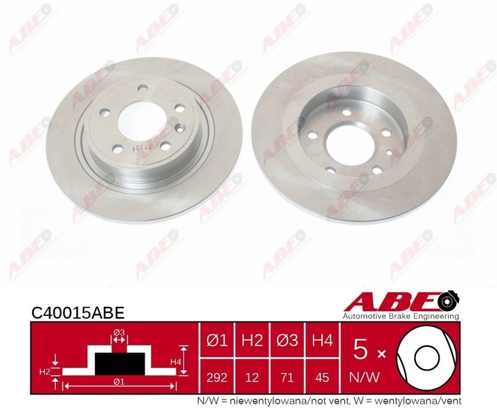 Disc frana CHEVROLET CRUZE Station Wagon J308 Prod