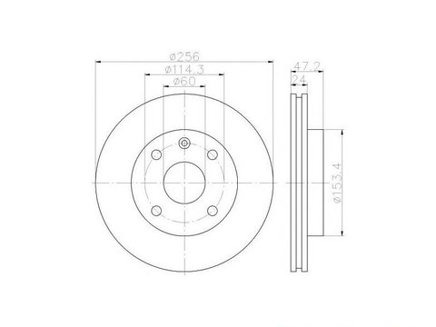 Disc frana Chevrolet LACETTI limuzina 2003-2016 #2 185395320