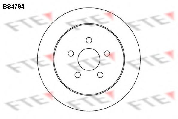 Disc frana CHRYSLER NEON limuzina (PL), CHRYSLER NEON Mk II, CHRYSLER PT CRUISER combi (PT_) - FTE BS4794