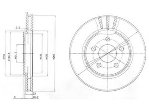 Disc frana CHRYSLER STRATUS JA DELPHI BG4001