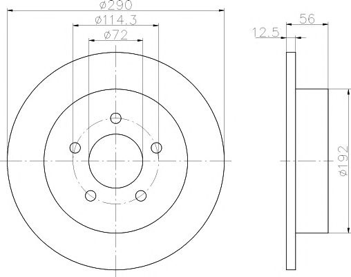 Disc frana CHRYSLER VOYAGER Mk II (GS) - Cod inter