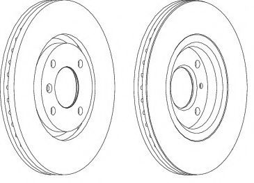 Disc frana CITROËN XSARA (N1) (1997 - 2005) FEROD