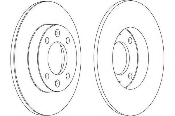 Disc frana Citroen BERLINGO I caroserie (M_), Citroen BERLINGO (MF), PEUGEOT RANCH caroserie (5) - WAGNER WGR1178-1