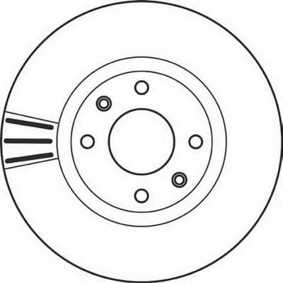 Disc frana Citroen BERLINGO I caroserie (M_), Citroen BERLINGO (MF), PEUGEOT RANCH caroserie (5) - BENDIX 562129B