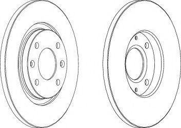 Disc frana CITROEN BERLINGO (MF) (1996 - 2016) FER