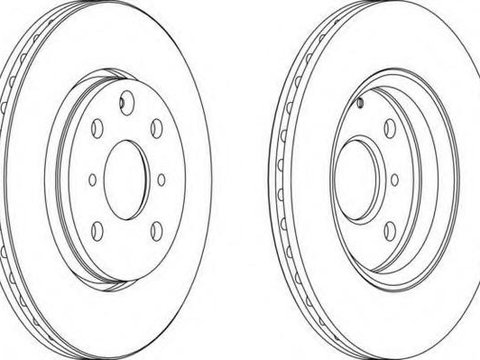 Disc frana Citroen C1 (PM_, PN_), PEUGEOT 107, TOYOTA AYGO (WNB1_, KGB1_) - FERODO DDF1527