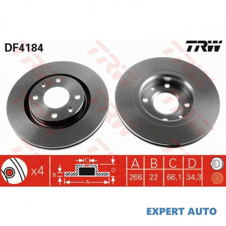 Disc frana Citroen C3 Pluriel (HB_) 2003-2016 #3 0