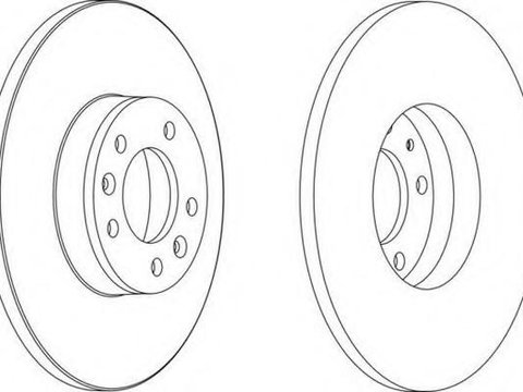 Disc frana Citroen DISPATCH, Citroen DISPATCH caroserie, PEUGEOT EXPERT Tepee (VF3V_) - FERODO DDF1602