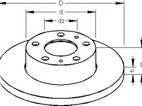 Disc frana Citroen RELAY bus (230P), PEUGEOT BOXER bus (230P), PEUGEOT BOXER caroserie (230L) - TOPRAN 722 450