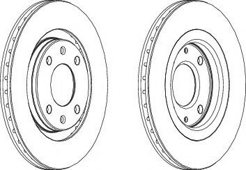 Disc frana CITROEN XSARA PICASSO (N68) (1999 - 2016) FERODO DDF192-1 piesa NOUA