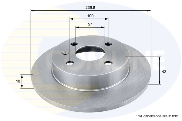 Disc frana Comline OPEL MERIVA A microbus (X03) 2003-2010 - ADC1106