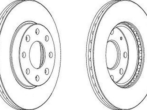 Disc frana DAEWOO LACETTI hatchback KLAN FERODO DDF1279