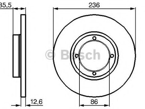 Disc frana DAEWOO MATIZ (KLYA) (1998 - 2016) BOSCH 0 986 478 712 piesa NOUA