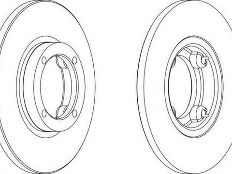 Disc frana DAEWOO MATIZ (KLYA), CHEVROLET Spark (M200, M250), CHEVROLET SPARK - FERODO DDF1076