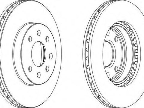 Disc frana DAEWOO NUBIRA (KLAJ), DAEWOO NUBIRA Break (KLAJ), DAEWOO NUBIRA limuzina (KLAJ) - FERODO DDF1097