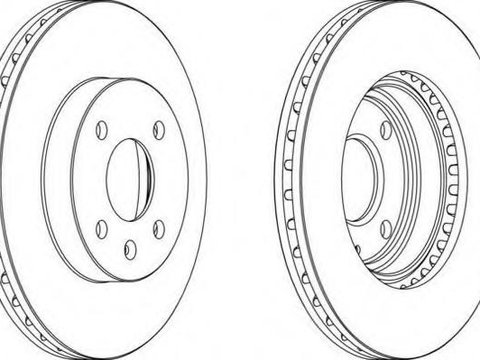 Disc frana DAEWOO NUBIRA (KLAJ), DAEWOO NUBIRA Break (KLAJ), DAEWOO NUBIRA limuzina (KLAJ) - FERODO DDF1565