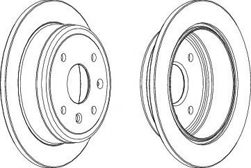 Disc frana DAEWOO NUBIRA Limuzina (KLAN) (2003 - 2016) FERODO DDF1606 piesa NOUA