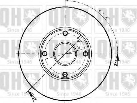 Disc frana DAIHATSU CHARADE Mk II (G11, G30) - QUINTON HAZELL BDC3850