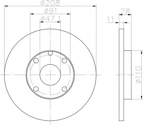 Disc frana DAIHATSU CHARADE Mk II (G11, G30) - TEXTAR 92045200