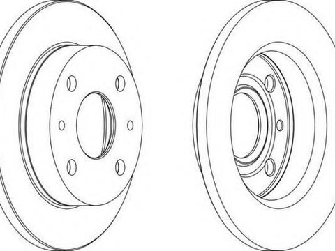 Disc frana DAIHATSU MIRA VI (L7_), DAIHATSU CUORE VII (L251), DACIA LOGAN (LS_) - FERODO DDF1302