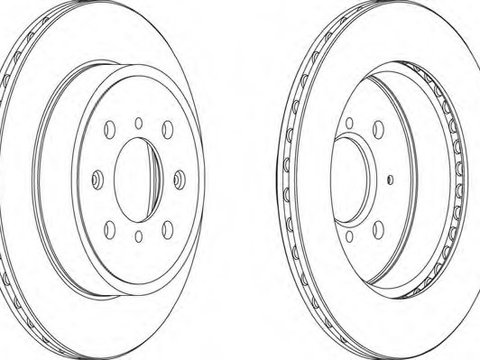 Disc frana DDF1509 FERODO pentru Opel Agila