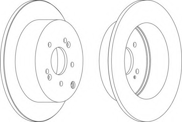 Disc frana DDF1671 FERODO pentru Hyundai Santa