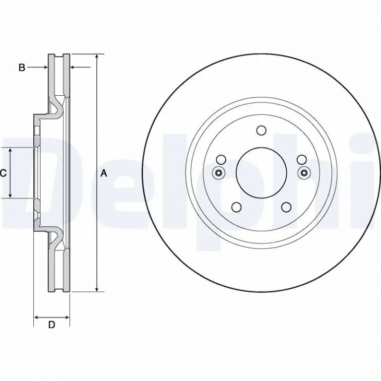 Disc frana Delphi KIA PROCEED Combi Van (CD) 2018-2023 - BG4683C