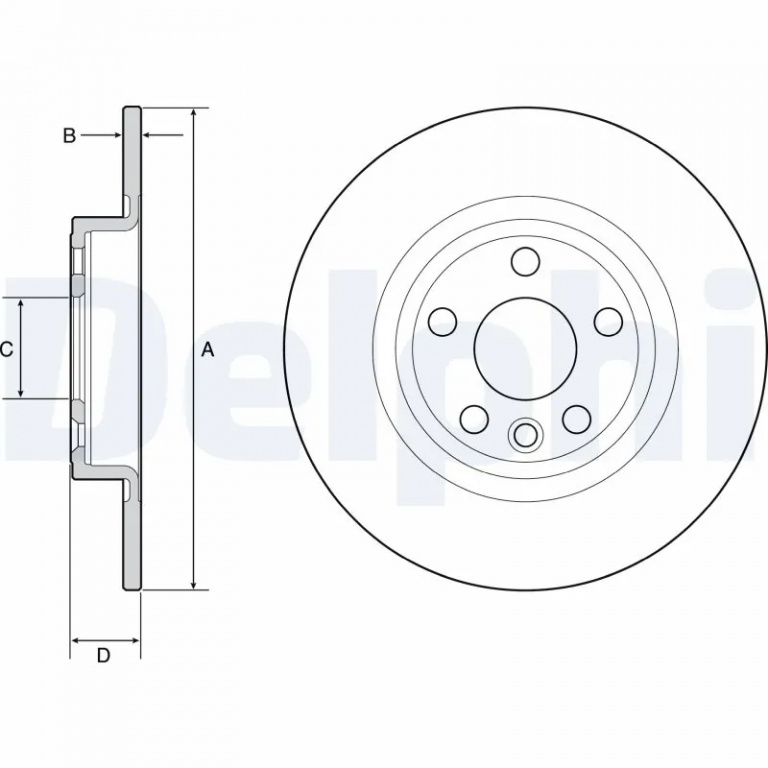 Disc frana Delphi LAND ROVER DISCOVERY SPORT (L550) 2014-2025 - BG4930C