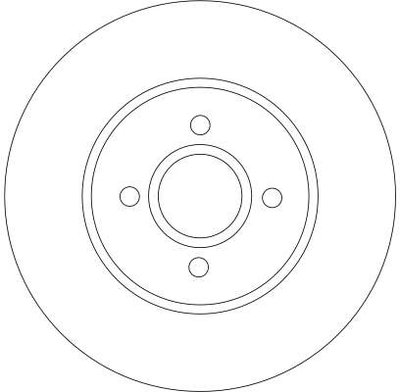 Disc frana DF4250 TRW pentru Ford Focus