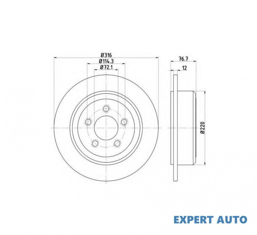 Disc frana Dodge NITRO 2006-2012 #8 209332