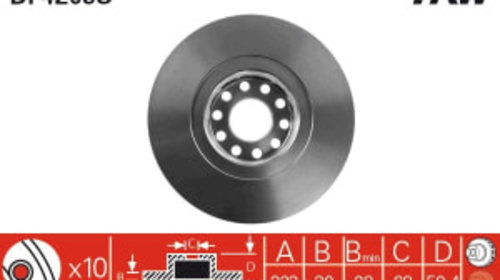 Disc frana Fata Dreapta/Stanga AUDI A6 C4, A8 D2, A8 D3, VW PHAETON 2.5D-6.0 04.96-07.10
