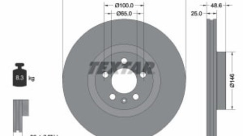 Disc frana Fata Dreapta/Stanga (fara pivot de fixare a rotii) AUDI A4 ALLROAD B8, A4 ALLROAD B9, A4 B8, A4 B9, A5 1.4-3.2 06.07-