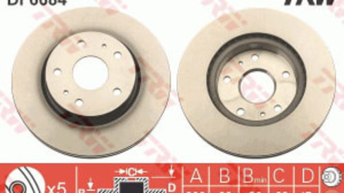 Disc frana Fata Dreapta/Stanga SUZUKI SX4 1.5/1.6 06.06-