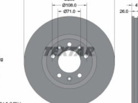 Disc frana Fata (fara pivot de fixare a rotii) CHEVROLET BOLT, CRUZE, VOLT, OPEL AMPERA-E, ASTRA K 1.0-Electric 05.15-