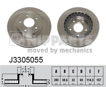 Disc frana fata MITSUBISHI PAJERO PININ 2.0 GDI