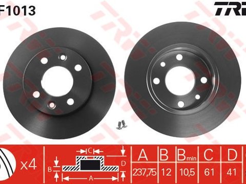 Disc frana fata neventilat DACIA LOGAN