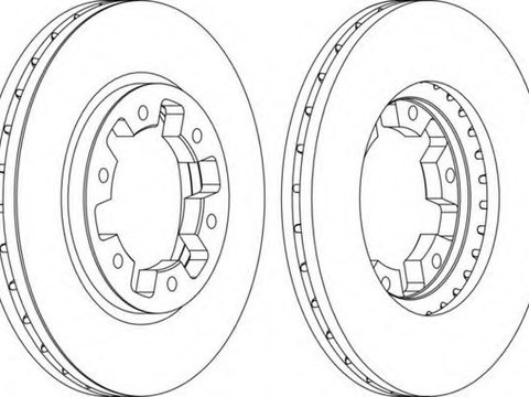 DISC FRANA FATA NISSAN TERRANO II -PRODUS NOU