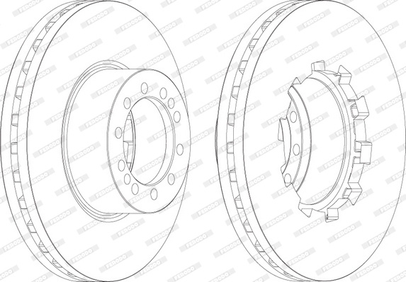 Disc frana FCR283A FERODO