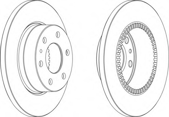 Disc frana FCR316A FERODO pentru Iveco Daily