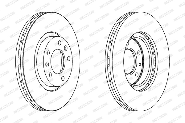 Disc frana Ferodo PEUGEOT 407 SW caroserie inchisa/combi (6E_) 2004-2010 - DDF1132